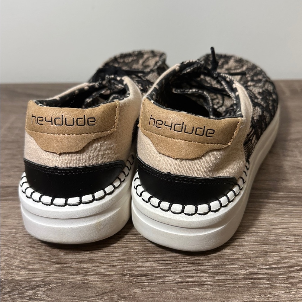 Hey Dude Women’s Wendy Slip On sneaker black lace - Picture 7 of 7